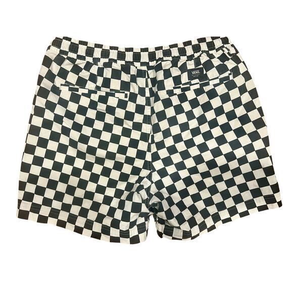 Vans Men’s Checkered Shorts M white black - Picture 4 of 7